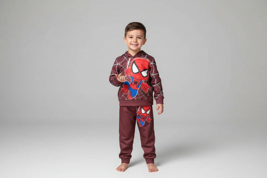Set sportiv për fëmijë Spider-Man – Bluze me kapuç & Tuta për djem | Veshje komode për fëmijë